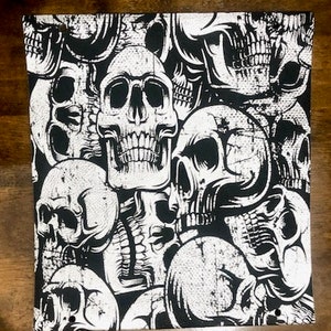 Full Panel Large Skull Custom Saddlebag Tethers for Harley Touring Models Street Glide Road Glide Electra Glide