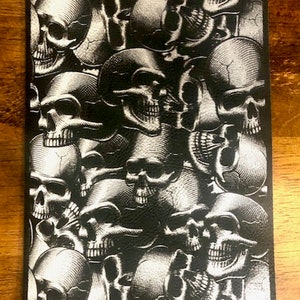 Skull Full Panel Custom Saddlebag Tethers for Harley Touring Models including Road Glide, Street Glide, Electra Glide