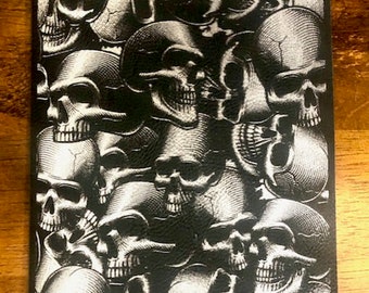 Skull Full Panel Custom Saddlebag Tethers for Harley Touring Models including Road Glide, Street Glide, Electra Glide