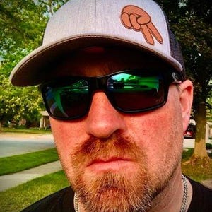 Biker Wave Leather Patch Snapback Hat