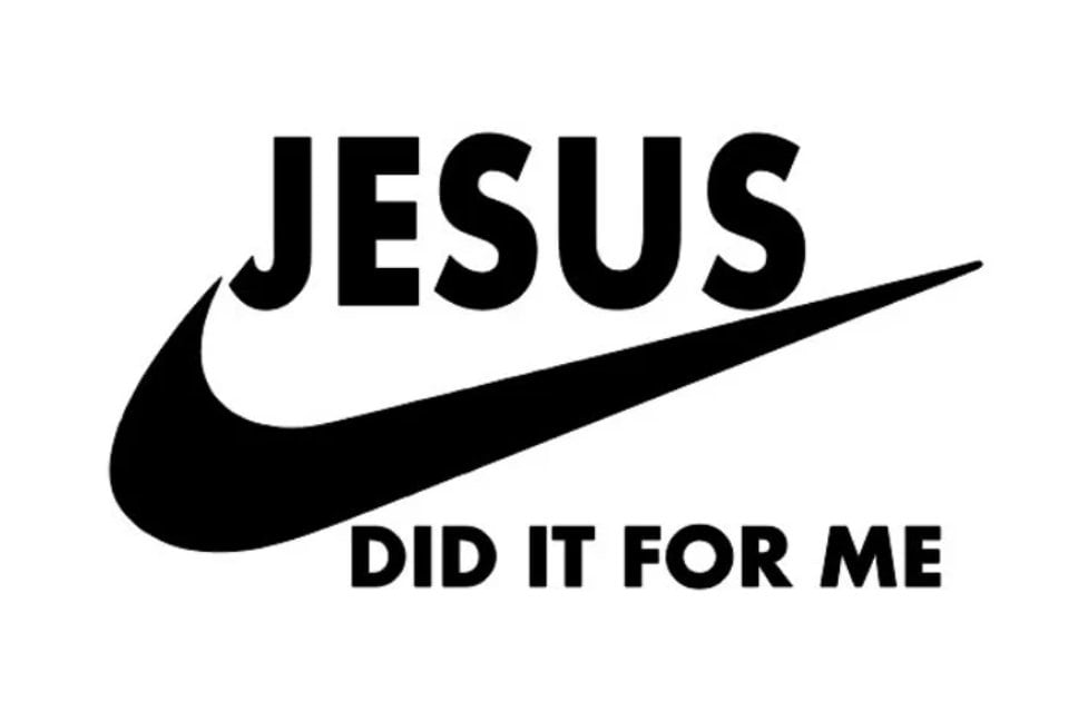 Jesus nike logo Clearance