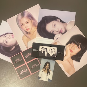 BLACKPINK THE ALBUM Postcards, Photocards, Stickers
