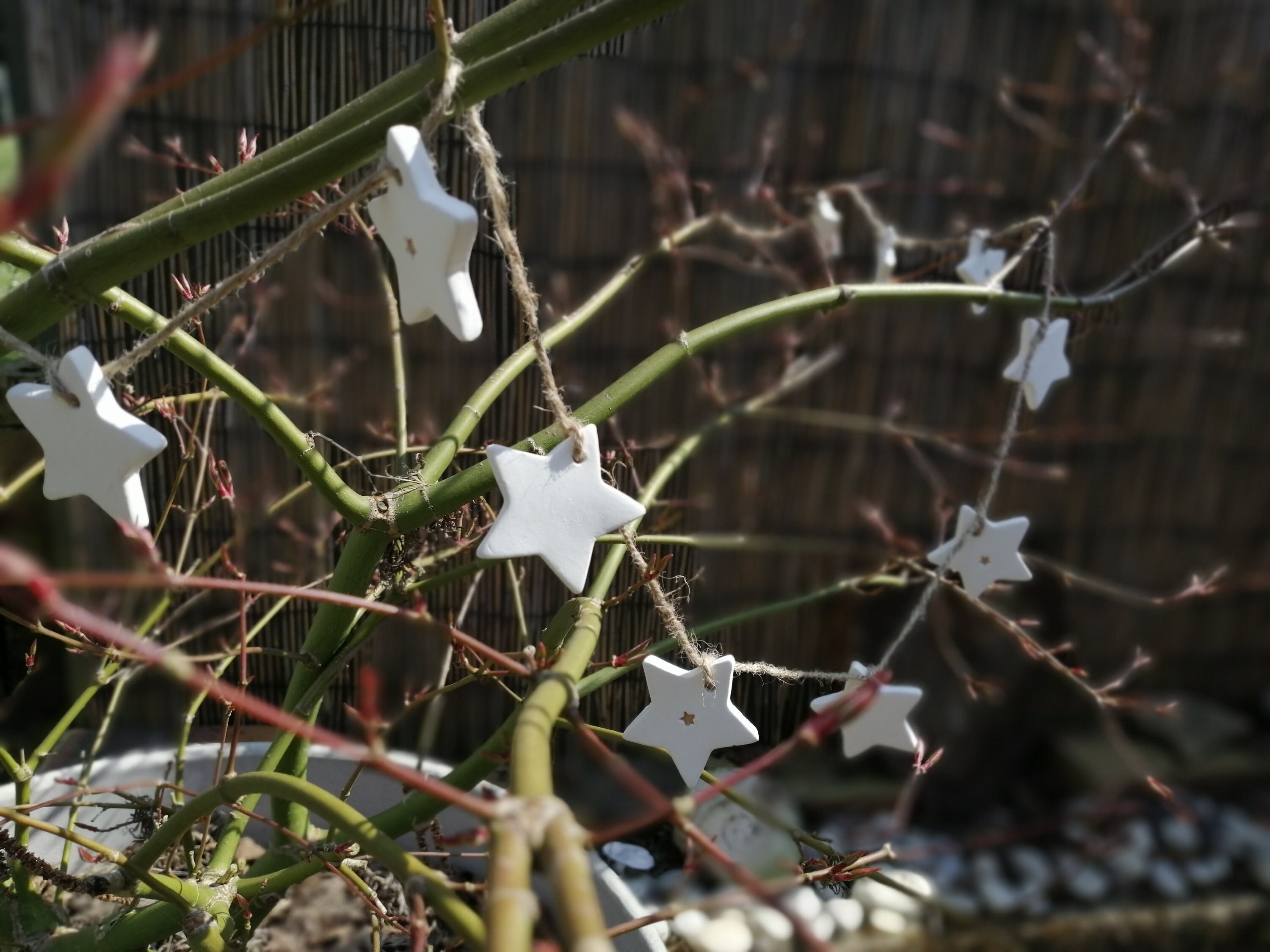 Guirlande Étoiles en Argile - en Stock