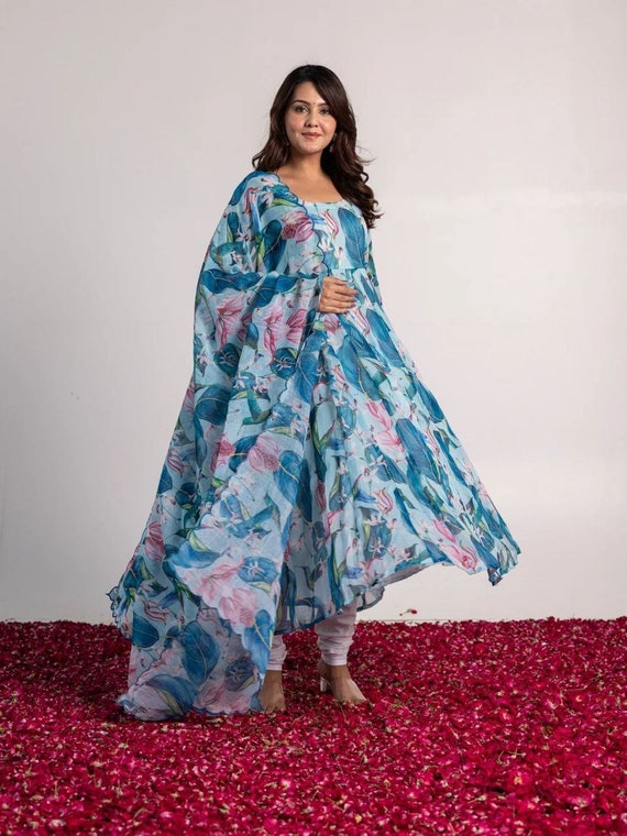 Buy Lavish Navy Blue Designer Slit Anarkali Gown Dupatta Suit Pakistani  Indian Wedding Party Wear Embroidery Stone Worked Anarkali Dupatta Dress  Online in India - Etsy