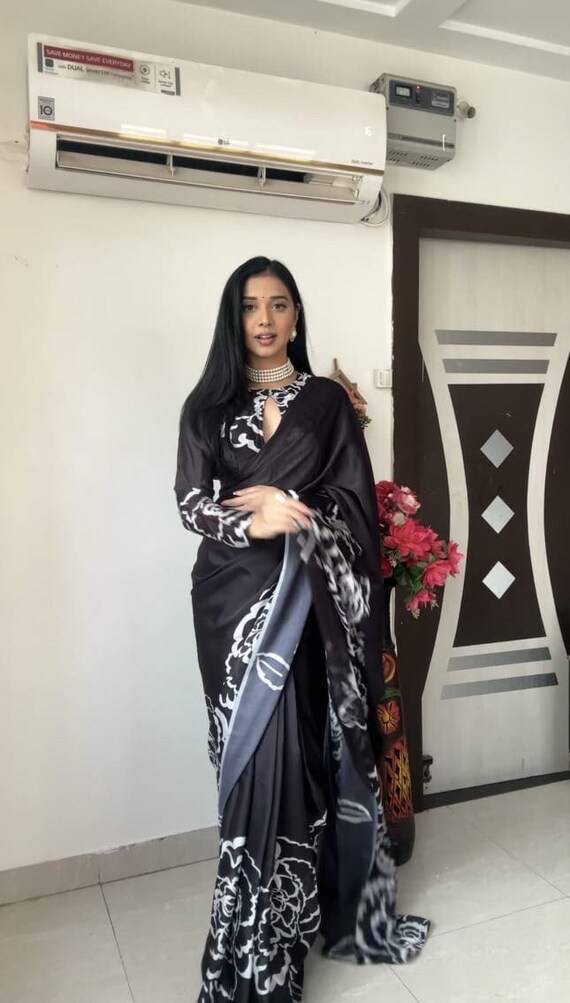Buy pre clearance stitched saree