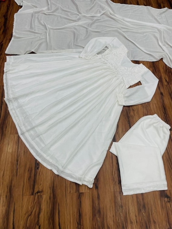 White salwar suit hotsell for baby girl