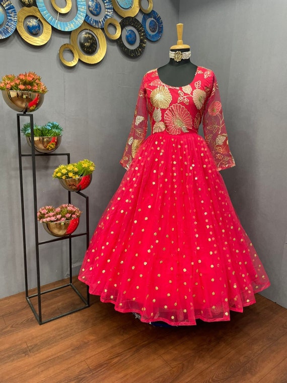 Red Blue Black Yellow GOWN Indian 