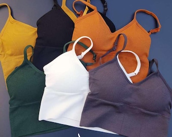 Seamless Yoga Sports Bra, Removable Padding, Non-Wired, Lower Back Cut, Excellent Quality, UK Trademark