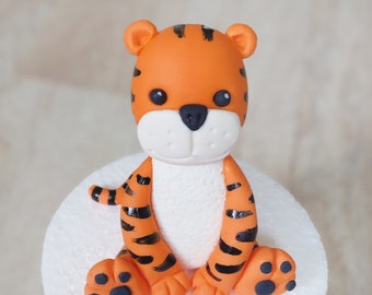 Edible baby Tiger cake topper.