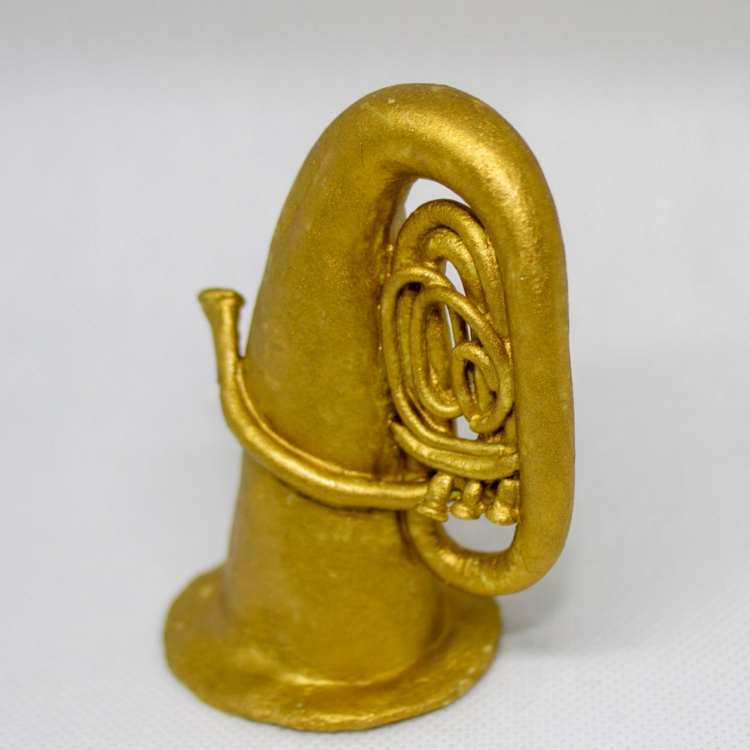 Edible Tuba Cake Topper. Fondant/gum Paste Tuba Figurine. Etsy