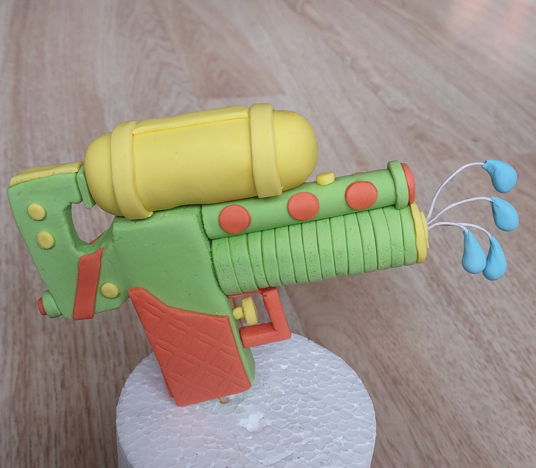 Edible Water Gun Cake Topper. Etsy