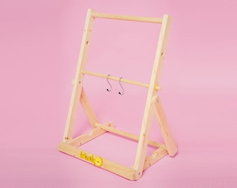 Macramé voetstuk / Macramé frame / werkstation - opvouwbaar met verstelbare hoogte (WENDY SHOP EXCLUSIVE)