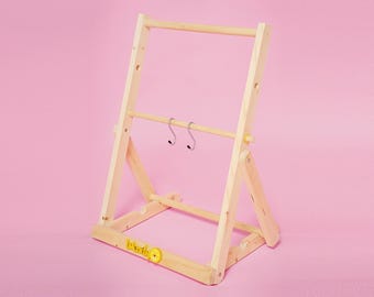 TOP-versie - Macramé sokkel / Macramé frame / Werkstation - opvouwbaar met verstelbare hoogte