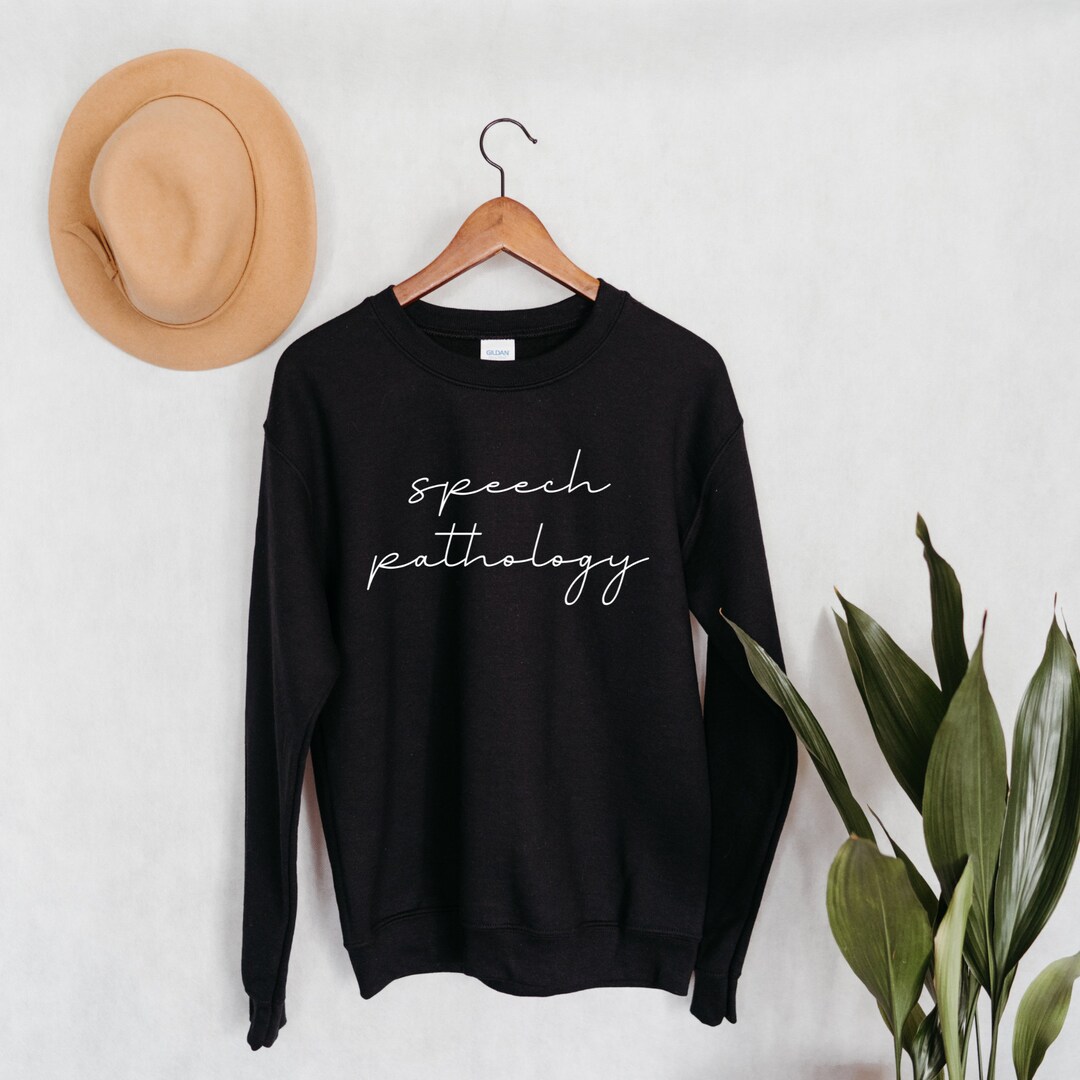 Minimalist Speech Pathology Script Crewneck Sweatshirt Speech ...