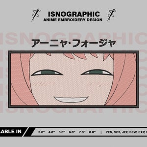 anime inspired embroidery design files pes , vp3 , jef , exp , xxx , dst