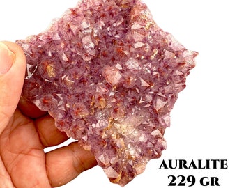 Auralite Crystal. Auralite 23 Thunder Bay Amethyst HIGHEST FREQUENCY AMETHYST, Large Amethyst, Raw Crystal Support Crystals, Authentic #368
