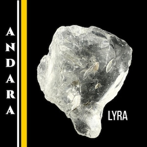 Andara Crystal Encoded to Lyra Authentic Mt Shasta Andara for Starseeds Healing Crystal Raw Stone Spiritual Gift with Certificate #312