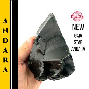 Andara Crystal Large Green Emerald Ray Authentic Mt Shasta Andara Encoded to Gaia, Healing Protection Guardian Energy Spiritual Power #446B