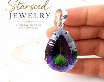 Andara Necklace Encoded for Starseeds Self Care, Healing and Downloads, Authentic Andara Mt Shasta, Statement Necklace #1285