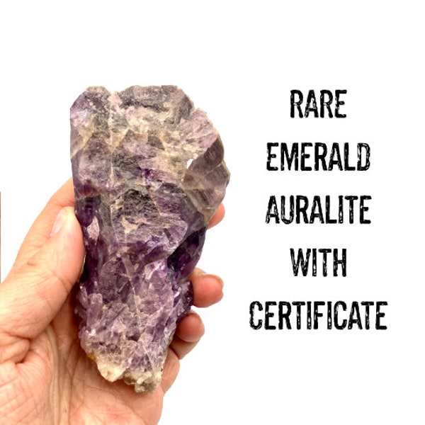 Auralite Crystal Wand,  lemurian Crystal.  Encoded to THOTH, Egyptian God of Magic, Emerald Auralite, Gift for her, GIft for Him  #494B