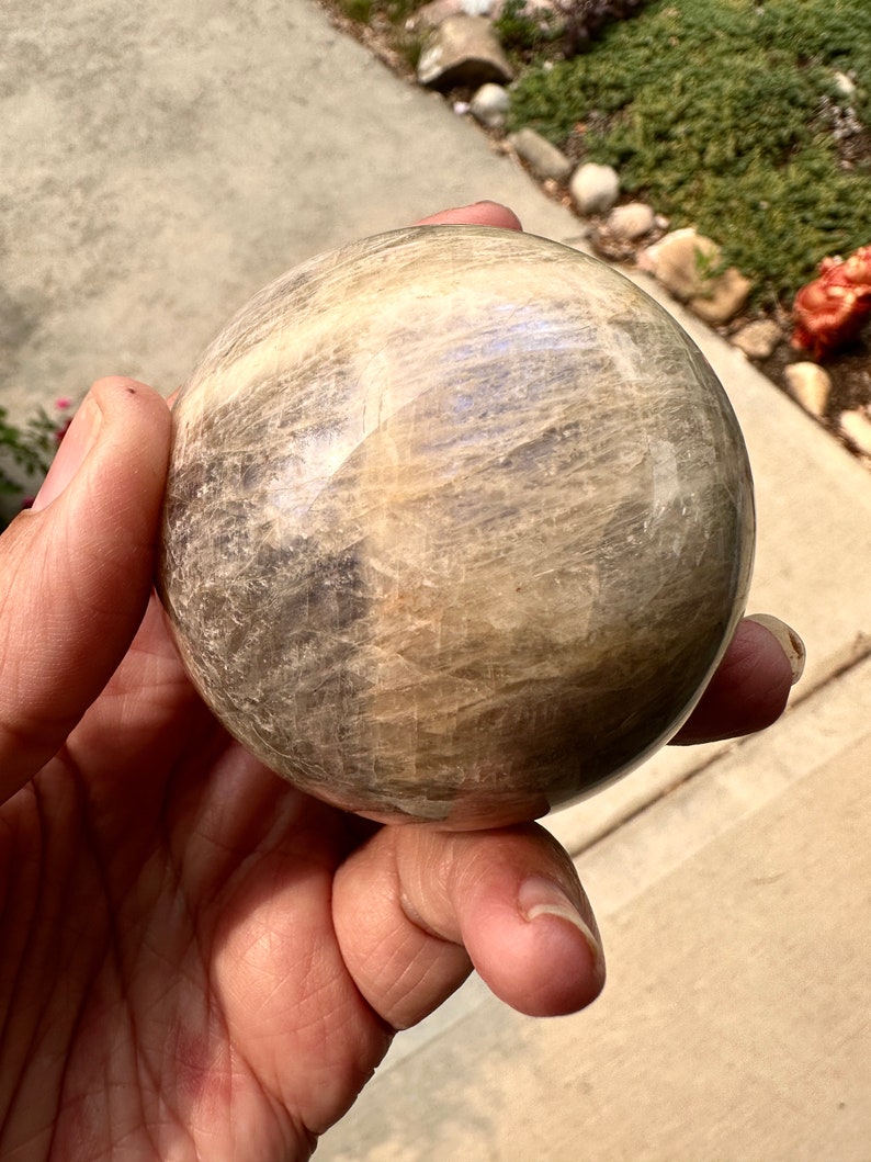 moonstone crystal ball 60 mm