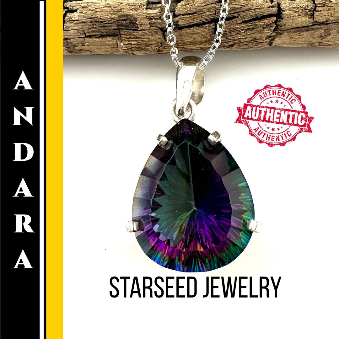 Andara Crystal Necklace Concave Cut Portal Necklace Authentic