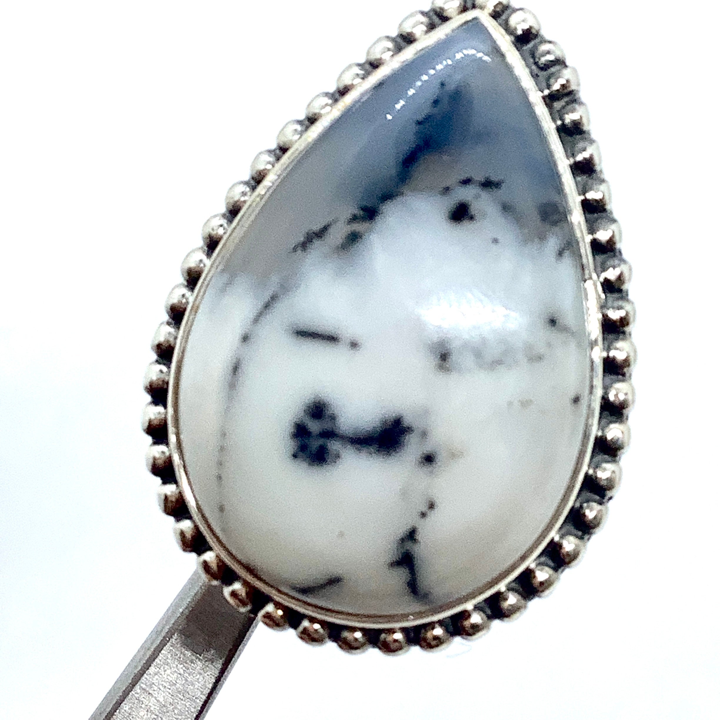 Merlinite Crystal Ring. Silver Ring sz 6. Blessed By A Shaman To Merlin For Protection/Support Gift for Her, Natural Gemstone Ring  #2051