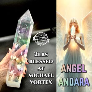 Andara Crystal Tower Encoded To Angelic Realm At Archangel Michael Vortex. 2 lbs! Angel Andara. AUTHENTIC ANDARA Metaphysical Crystals #305