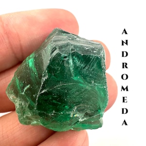 ANDARA CRYSTAL Encoded To Andromeda. First Aid For Starseeds Self Care AUTHENTIC Mt Shasta Andara Green Metaphysical Gift for Her/Him #405b