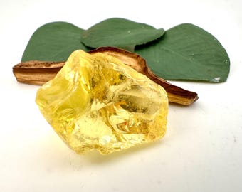 Yellow Andara Crystal Christ Consciousness Andara Authentic Mt Shasta Andara Golden Ray Crystal Spiritual Gift, With Certificate #A62