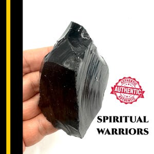 ANDARA CRYSTAL Black Authentic Andara From Mt Shasta With Certificate For Spiritual Warriors. Shadow Work, Evil Eye Protection  #69D
