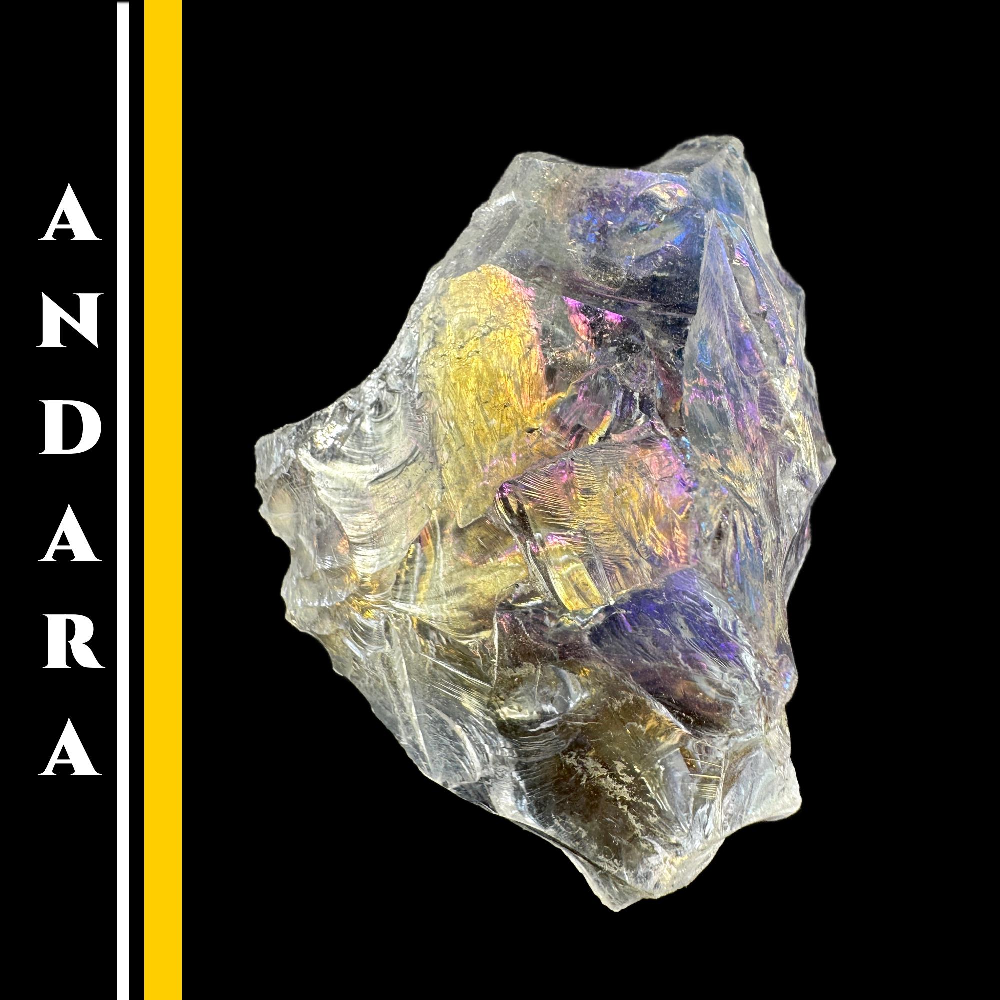 Andara Crystal Angel Rainbow Raw Stone – Authentic Mt Shasta