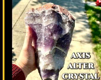 Auralite 23 Lemurian Master Crystal Wand  7lb Red Capped Axis Stone for Oversoul Alignment #610