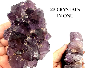 Auralite 23 Crystal Raw Amethyst 302g Thunder Bay Auralite Statement Piece Certificate  #308