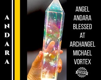 Andara Crystal Tower 2 lb Blessed at Archangel Michael Vortex Angelic Realm Connection Authentic Andara  #305