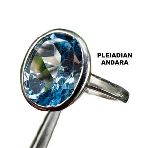 ANDARA Crystal RING Encoded For Arcturian Starseeds AUTHENTIC Andara, Silver Ring, Crystal Ring,Self Care GIft, Crystal Jewelry, #948