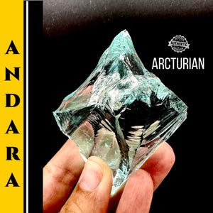 Andara Crystal Raw Stone Authentic Monatomic Andara Starseed Arcturian Activation Third Eye Spiritual Tool for Healing Protection #203D