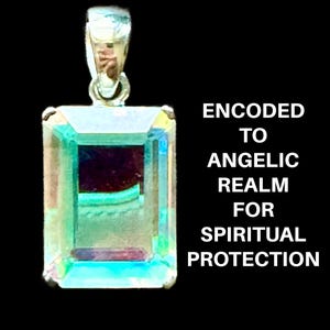 Andara Crystal Necklace In 925 Silver Angel Support Pendant For Empaths Encoded Crystal Attuned To Archangel Michael For Grace #1872