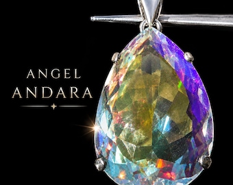 Authentic Andara Necklace With Certificate,  Mt Shasta Crystal Jewelry • Spiritual Gift Old Souls Earth Angel, Empath Protection  #1415
