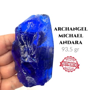Andara Crystal Blue Mt Shasta Archangel Michael Activation Large Spiritual Protection Stone with Certificate Monatomic Crystal Device #