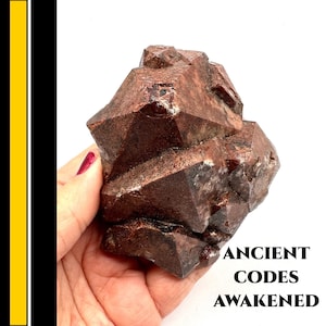 AURALITE 23 Large Red Capped Auralite Amethyst. Blessed By A Shaman&gt; For Spiritual Protection, Healing Crystals, Lemurian Crystal  #90D