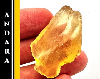 Andara Crystal Yellow Authentic Mt Shasta Stone Aligned with Christ Consciousness Light Activation Spiritual Ascension Tool #C394
