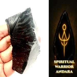 ANDARA CRYSTAL Black Andara Encoded For Spiritual Warriors, Protection, Grounding, Shadow Work. Authentic Andara Gift for Her/Him  #36D