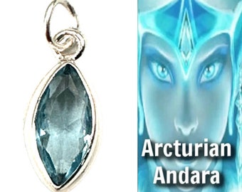 ANDARA NECKLACE  Silver Necklace Gift for Her Encoded For Arcturian Starseeds Self Care, Authentic Andara, Support Jewelry. Mt Shasta #2171