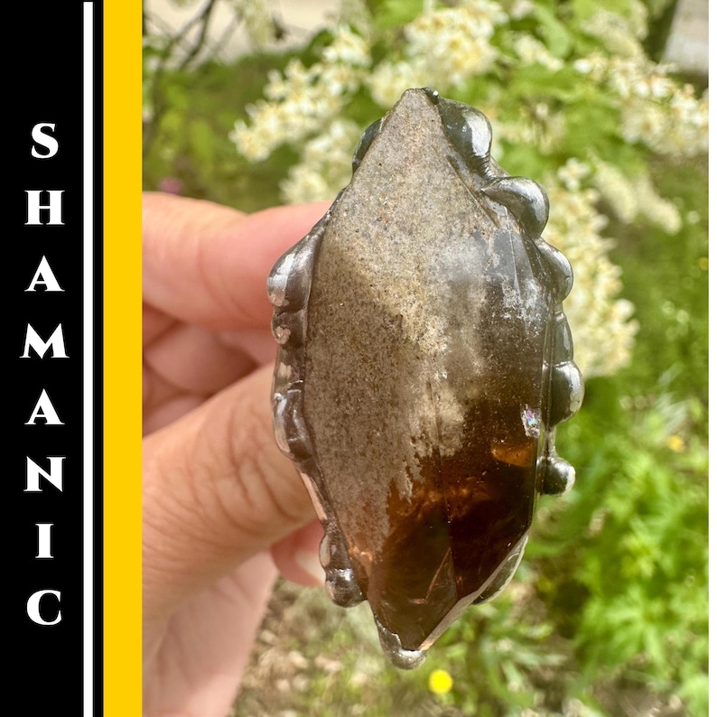 Shaman Rind Shamanic Dream Quartz Ring Adjustable Crystal Ring for Protection and ...