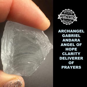ANDARA CRYSTAL Encoded to Archangel Gabriel Authentic Mt Shasta Andara Light Blue Messenger Of God Spiritual Gift for Her/Him. Support #188D