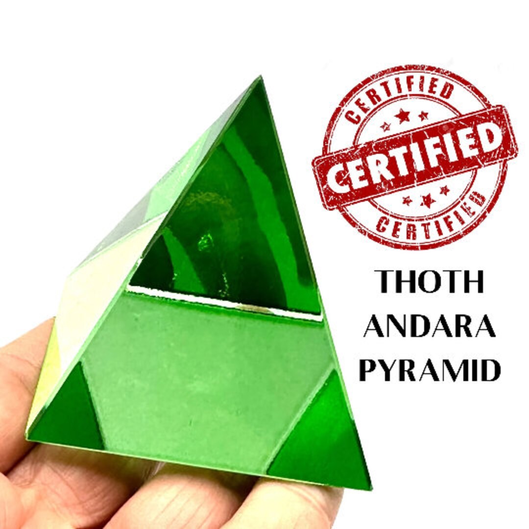 Thoth Pyramind Andara Crystal Pyramid Encoded to Thoth Authentic Andara Ritual Relic ...