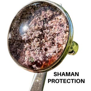 Shamanic Dream Quartz Ring High Grade – Blessed Quartz Crystal in Sterling Silver for Spiritual Presence and Sacred Energy Work #191