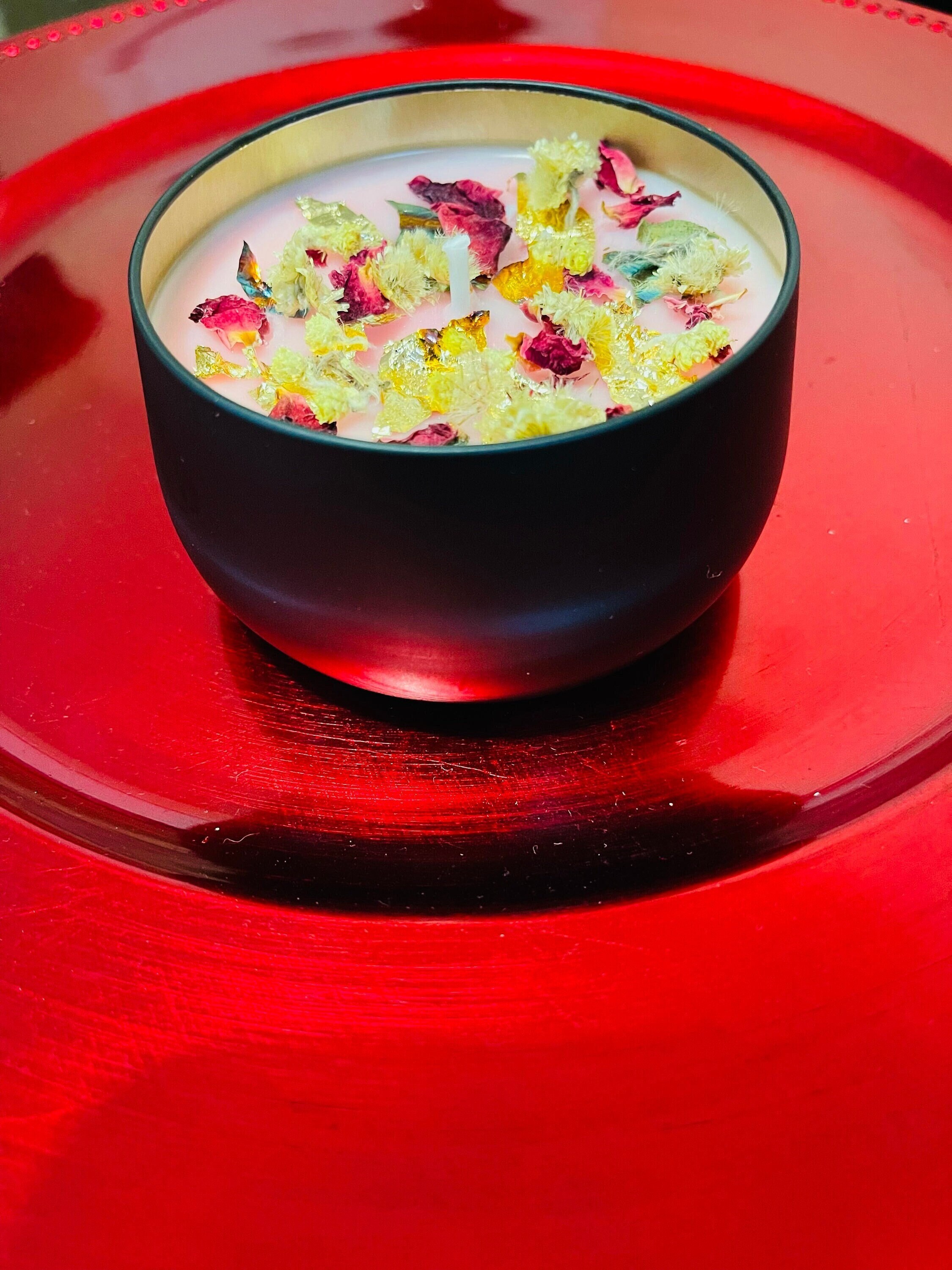 Bougie Fleurie Barbe A Papa