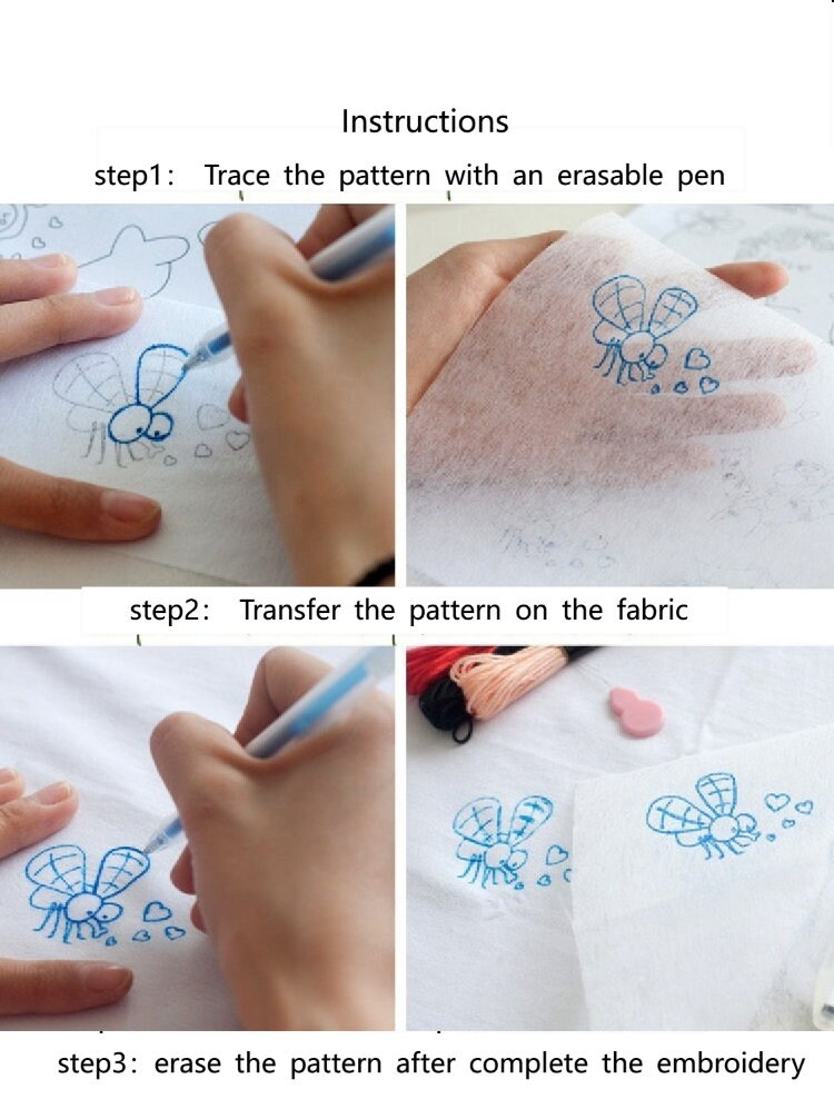 Embroidery Tracing Paper DIY Transfer Paper Manual DIY Etsy